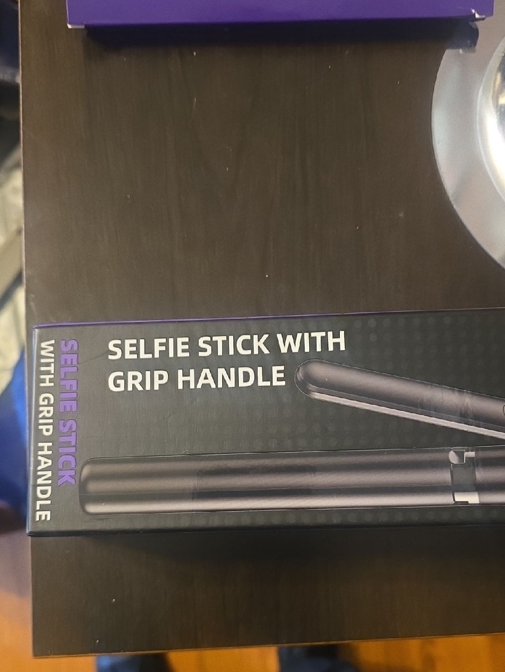 Selfie Stick with Grip Handle - Black